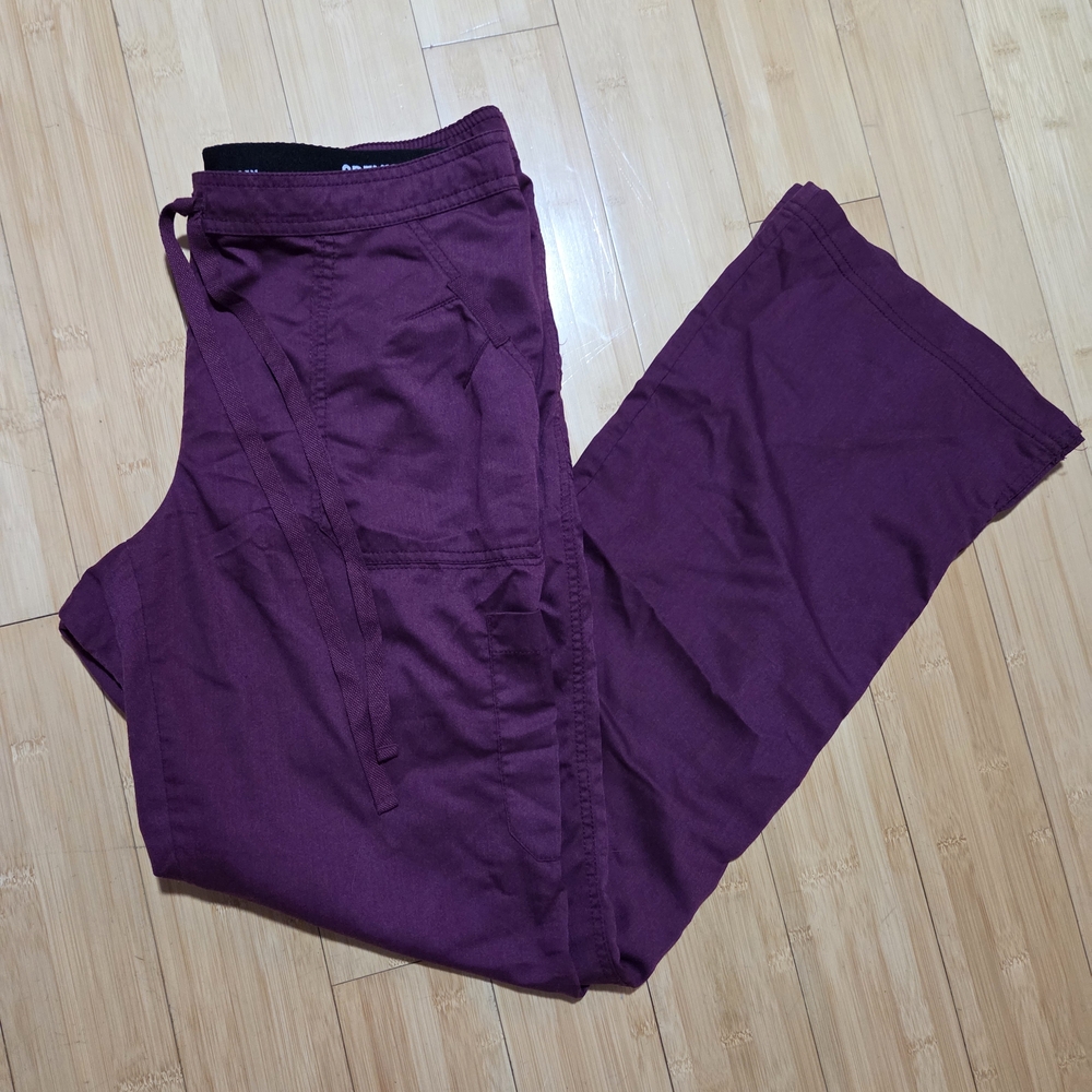 Burgundy Scrub Pants